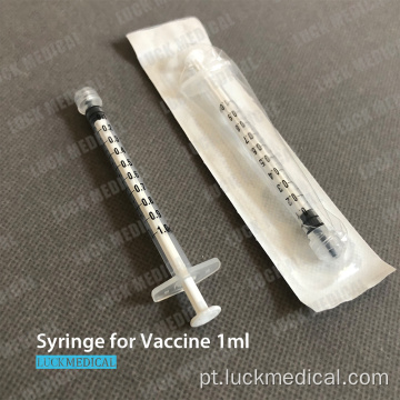 Seringa de vacina vazia para covid